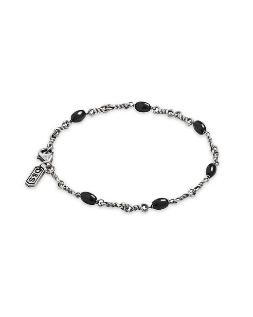 Degs & Sal Onyx Twisted Cable Chain Bracelet