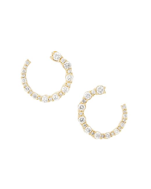 Saks Fifth Avenue Collection 14K 0.75 TCW Diamond Front-Facing Hoop Earrings