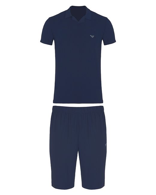 Emporio Armani Modal-Blend Short-Sleeve Pajama Set