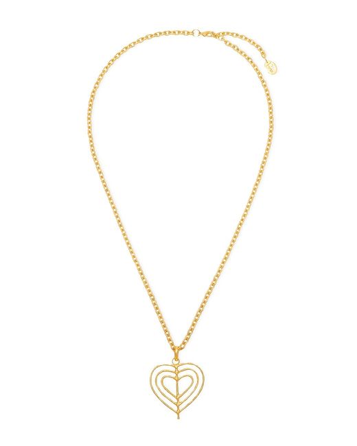 Sylvia Toledano Valentine 22K Goldplated Heart Necklace