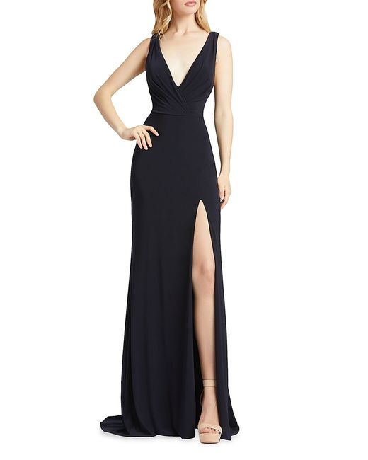 Mac Duggal Plunging Jersey Gown