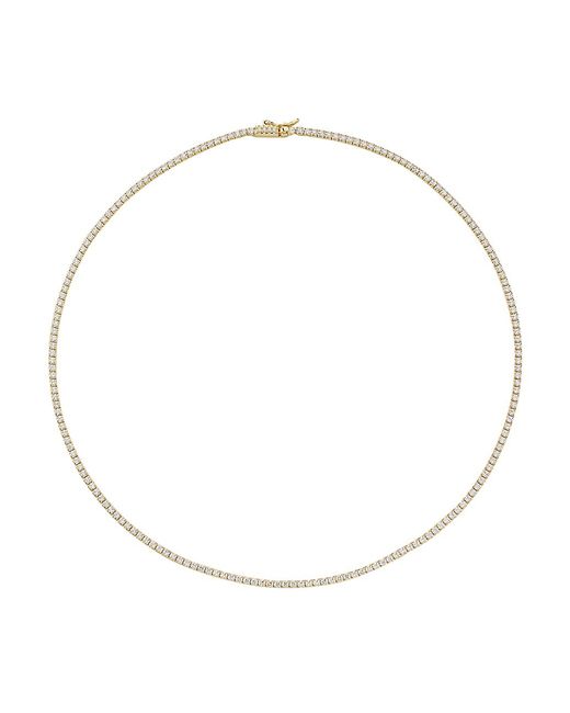 Adina's Jewels 14K--Plated Cubic Zirconia Tennis Necklace/15