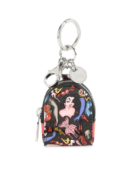 Christian Louboutin Leather Pin-Up AirPod Case Keyring