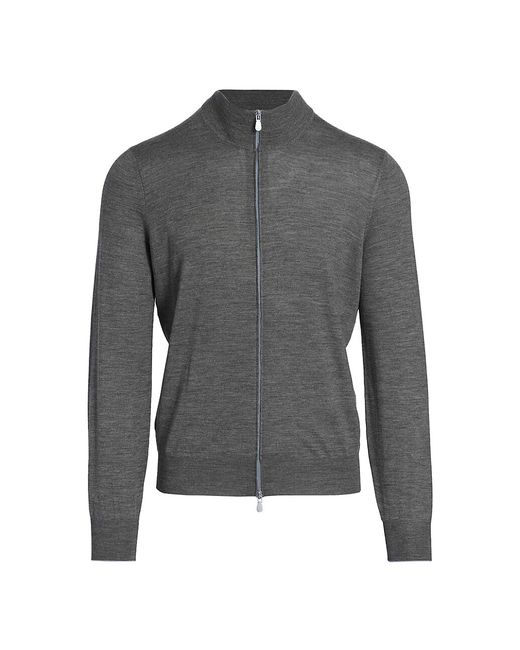 Brunello Cucinelli Wool Cashmere Zip-Up Sweater