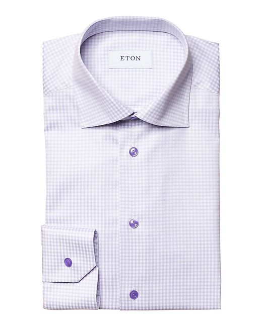 Eton Check Contemporary-Fit Button-Front Shirt