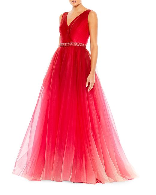 Mac Duggal Ombré Tulle Gown