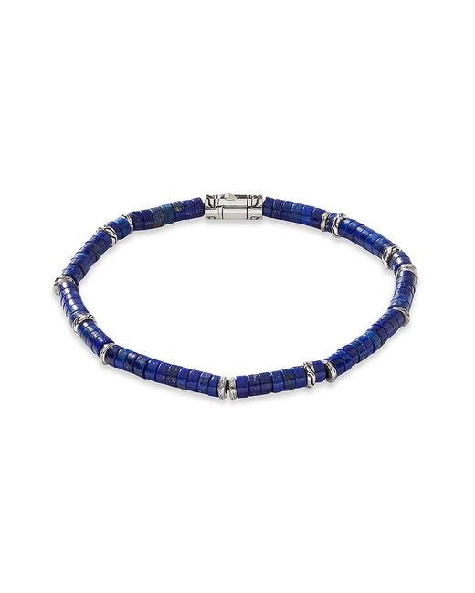 John Hardy Lapis Lazuli Heishi Beaded Bracelet