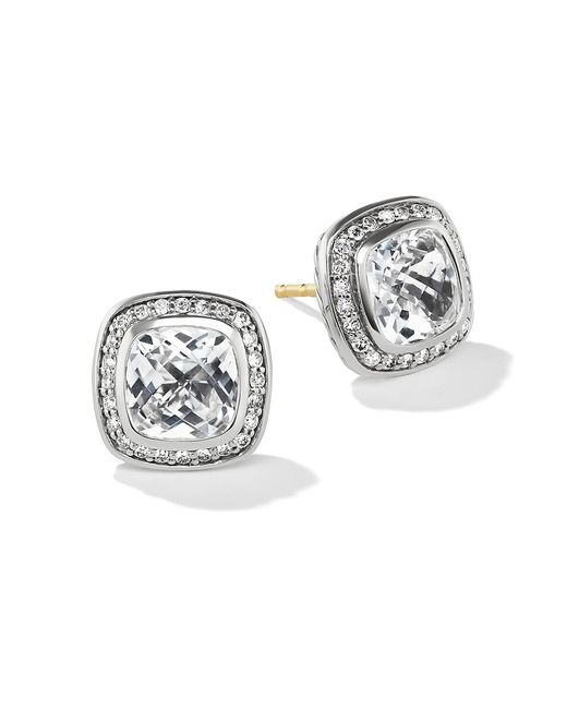 David Yurman Albion Earrings with Gemstone Diamonds