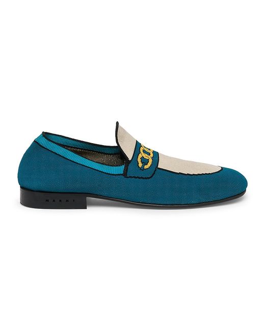 Marni Loom Moccassin Loafers