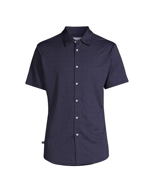 Mizzen + Main Halyard Polka-Dot Short-Sleeve Knit Shirt