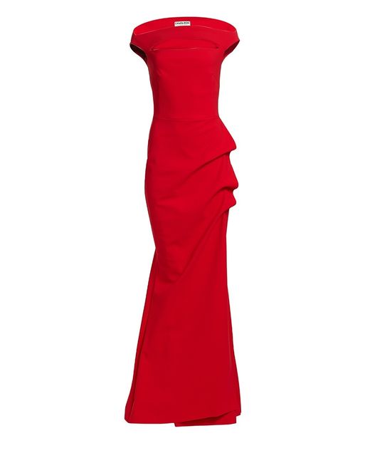 Chiara Boni La Petite Robe Melania Off-The-Shoulder Gown