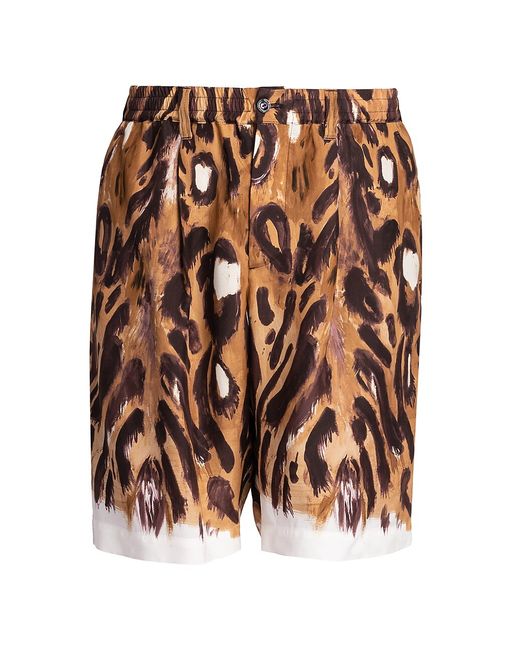 Marni Leopard-Print Bermuda Shorts