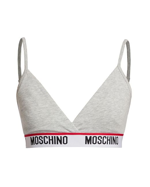 Moschino Core Logo Band Triangle Bralette