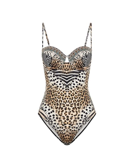 Camilla Leopard Underwire One-Piece Swimsuit