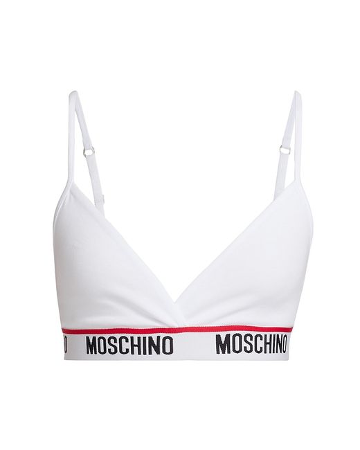 Moschino Core Logo Band Triangle Bralette