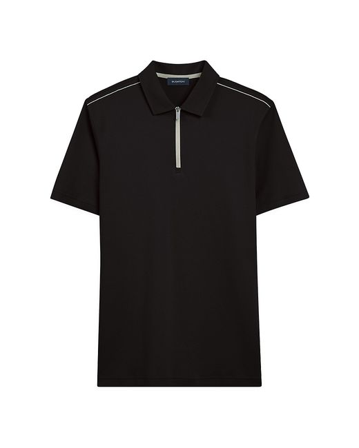 Bugatchi Contrast Quarter-Zip Polo Shirt