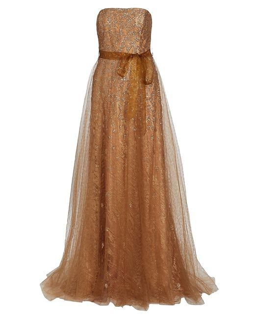 Rene Ruiz Collection Strapless Sequin-Embellished Gown