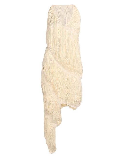 Loewe Sleeveless Asymmetric Fringe Dress
