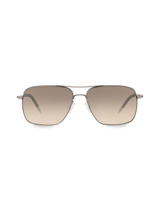 Oliver Peoples Clifton 58MM Aviator Sunglasses