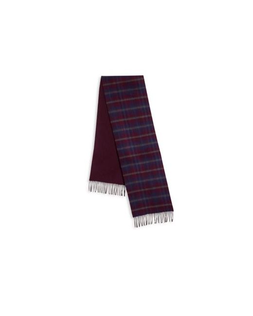 Saks Fifth Avenue COLLECTION OF JOHNSTONS Plaid Merino Wool Cashmere Scarf