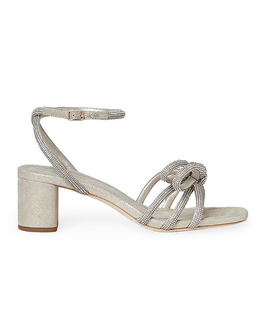 Loeffler Randall Mikel Crystal-Embellished Suede Sandals
