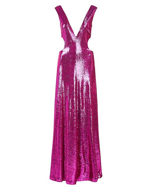 H Halston Natalia Sequined Gown