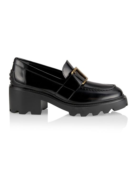 Tod's Gomma Carro Leather Lug-Sole Loafers