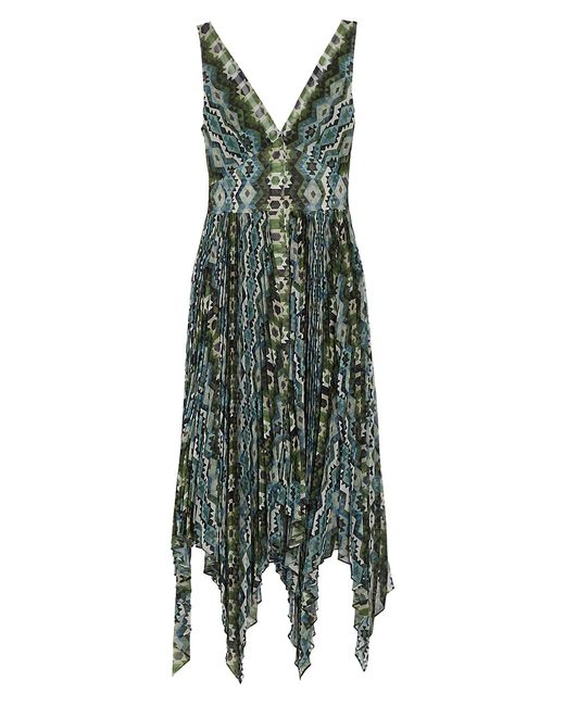 Altuzarra Annabella Abstract Asymmetric Midi-Dress