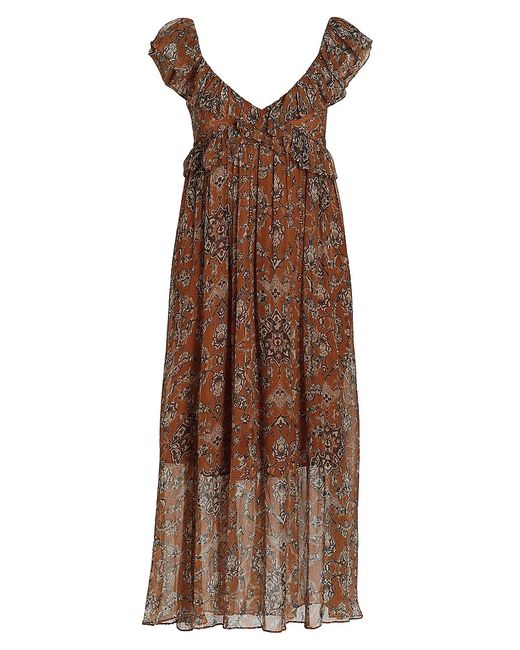 Hannah Artwear Dara Floral Ruffle Midi-Dress