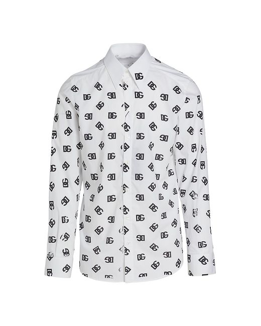 Dolce & Gabbana Logo Print Long-Sleeve Shirt