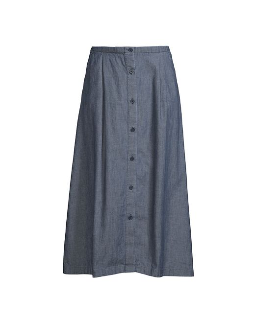 Eileen Fisher Organic Twill Midi-Skirt