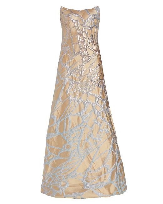 Rene Ruiz Collection Metallic A-Line Gown