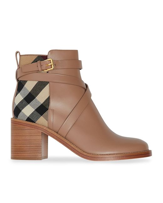 Burberry New Pryle House Check Ankle Boots