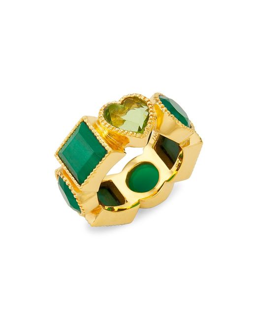 Veert The Green Shape 18K Gold-Plated Ring