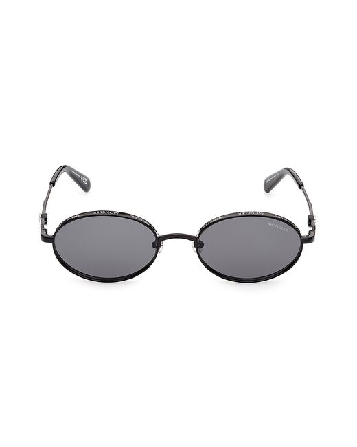 Moncler Tatou 52MM Round Metal Sunglasses