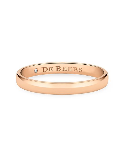 De Beers Jewellers Wide Court Band 18K Wedding Ring