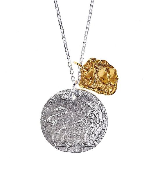 Alighieri La Collisione Sterling 24K-Gold-Plated Pendant Necklace