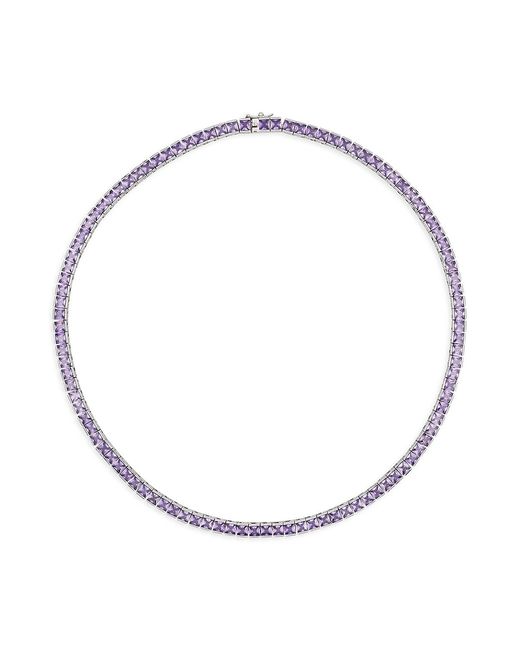 Darkai Just The UnOrdinary 18K White-Gold-Plated Tennis Necklace