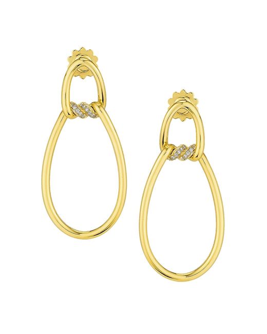Roberto Coin Cialoma 18K Yellow Diamond Drop Earrings