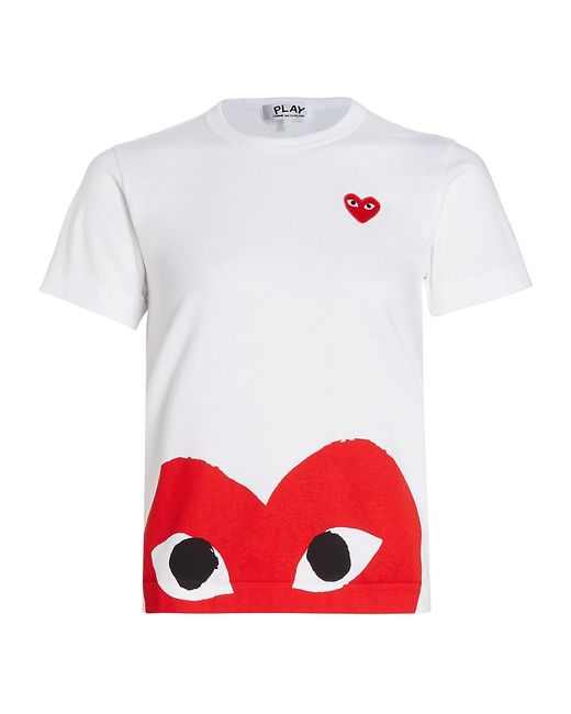 Comme Des Garçons Short-Sleeve Heart-Print T-Shirt