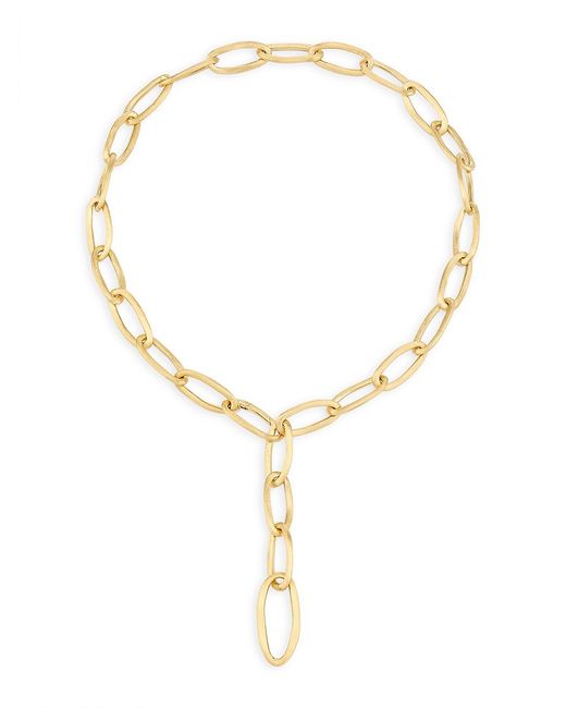 Marco Bicego Jaipur 18K Oval-Link Lariat Chain Necklace