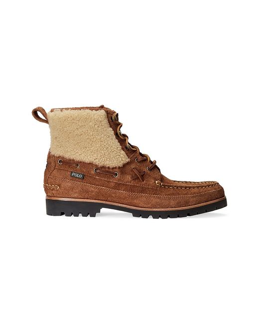 Polo Ranger Mid Suede Faux-Shearling Boots