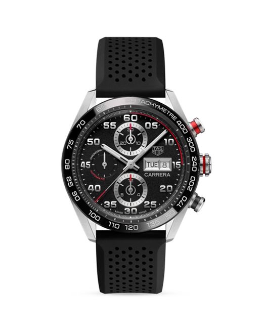 Tag Heuer Carrera Caliber Stainless Steel Rubber Automatic Chronograph