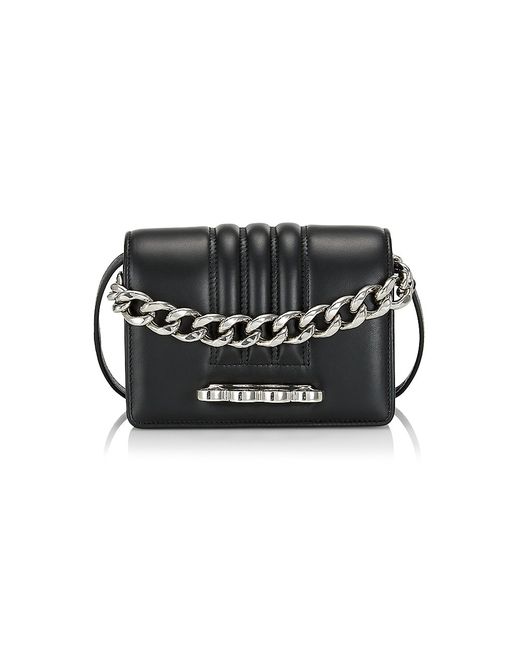 Alexander McQueen Mini Four-Ring Chain Shoulder Bag