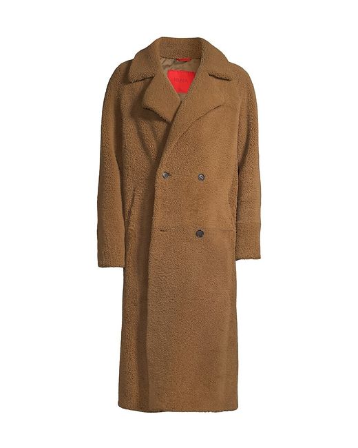 Isaia Teddy Double-Breasted Coat