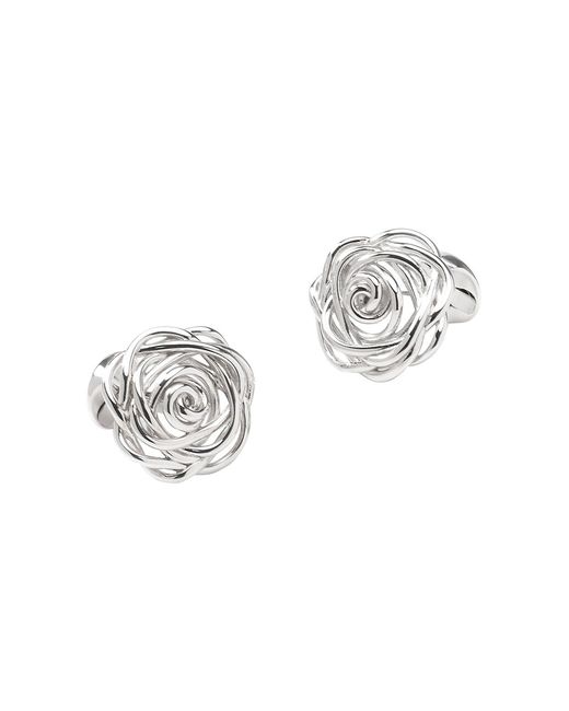 Cufflinks, Inc. Rhodium Plated Rose
