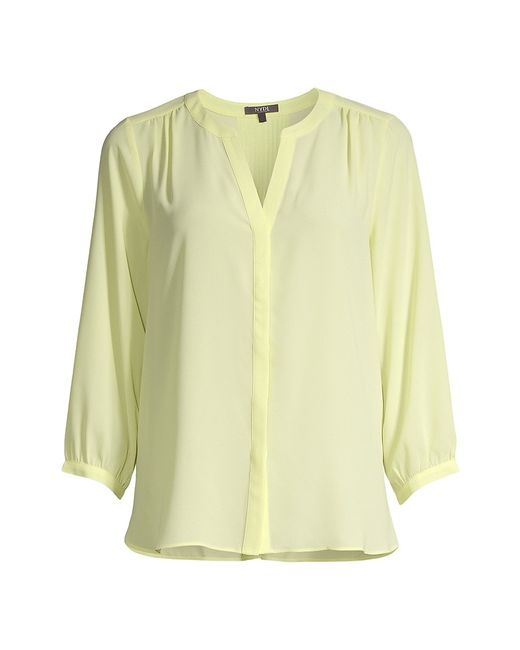 Nydj Pin-Tucked Button-Front Blouse