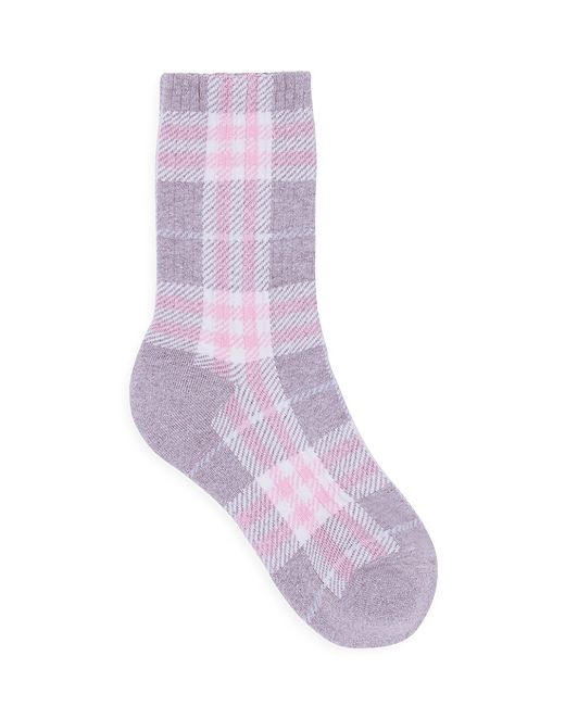 Burberry Intarsia-Knit Check Socks