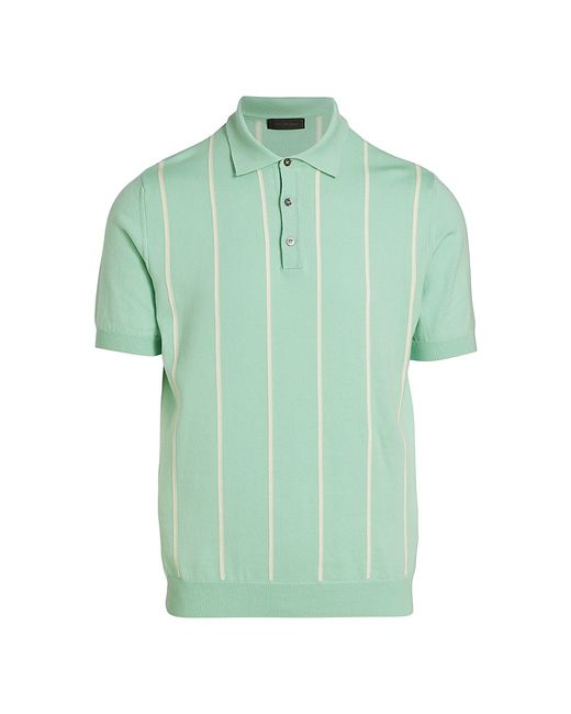 Saks Fifth Avenue COLLECTION Vertical Striped Polo Shirt