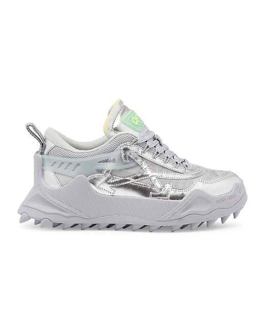 Off-White Odsy Metallic Mesh Sneakers